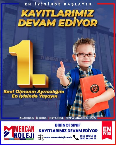 En İyi İLKOKULda En iyi ÖĞRETMENlerle BAŞLAYIN.1. Sınıf Kayıtlarımız Devam Ediyor. Mercan Koleji Malatya en iyi ilkokul