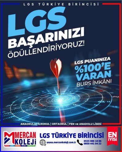 LGS Başarınızı ÖDÜLLENDİRİYORUZ.Mercan Koleji Malatya Fen ve Anadolu Lisesi
